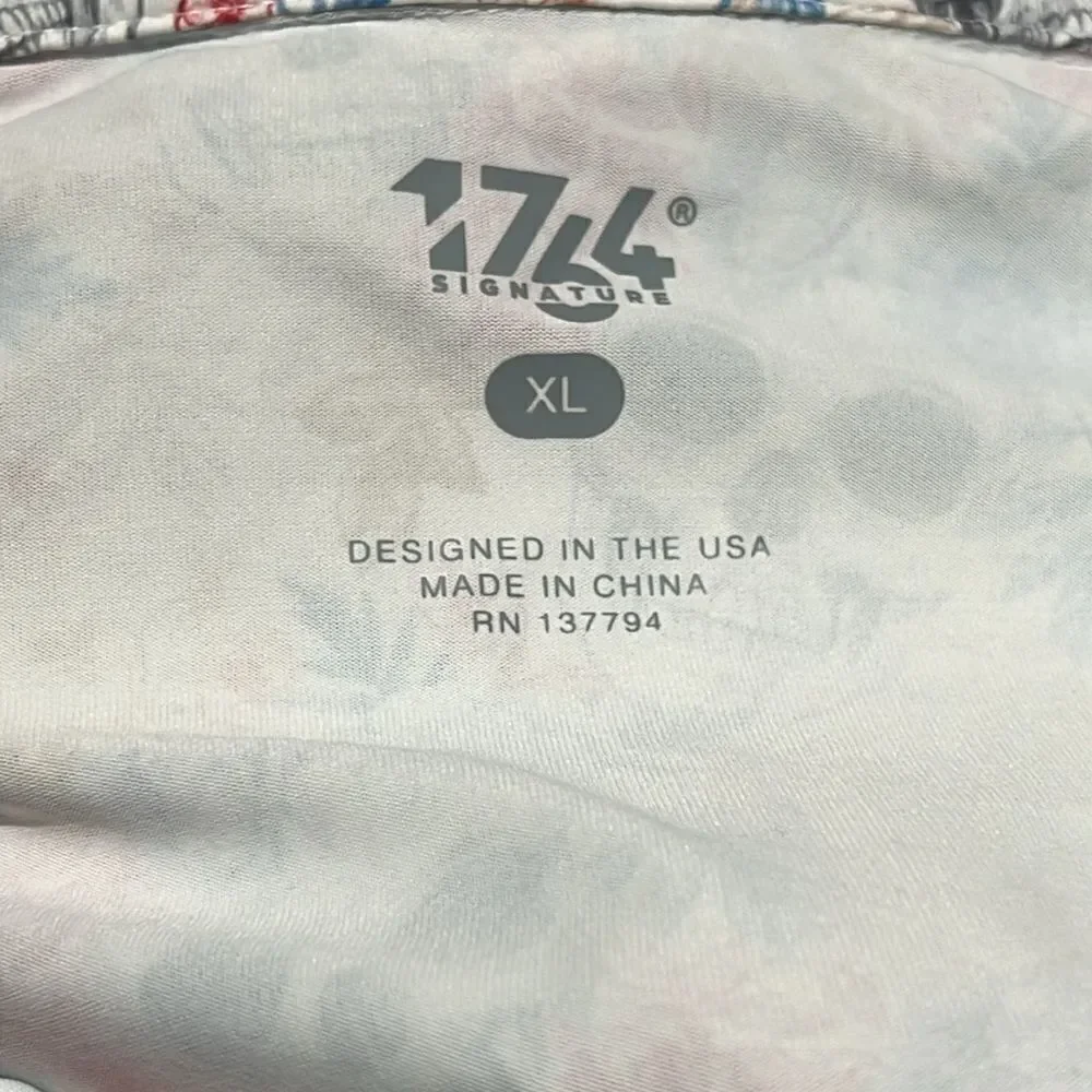 1764 Golf‎ Polo Shirt Mens Skulls N Flowers Polo C15